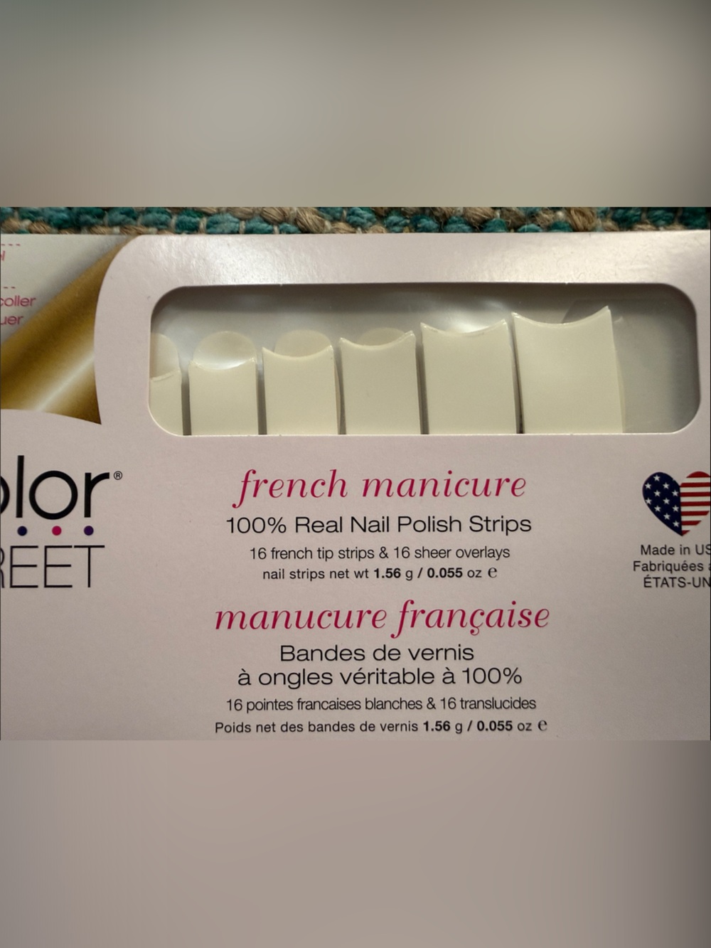 Color Street French Manicure Nail Polish Strips β White Tips